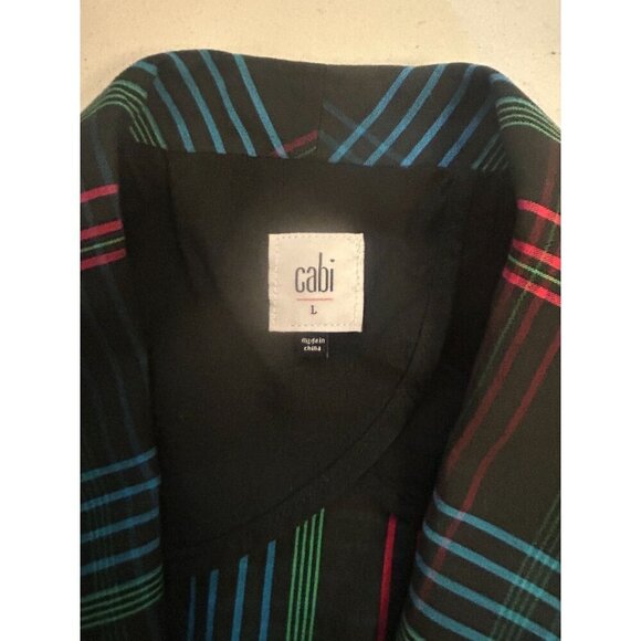 CAbi 3850 Plaid Holiday Blazer Size Large - Picture 6 of 6